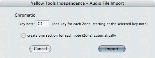 Nevertheless you can click the checkbox first velocity is the loudest in case this should apply to your import.
