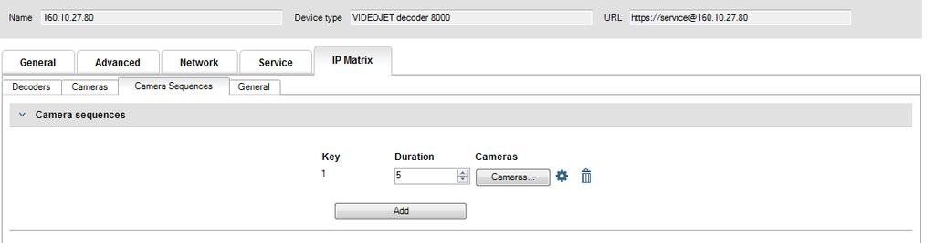12 en Configuration IP Matrix To delete a camera: Use the mouse to drag & drop one or multiple camera(s) from the Allocated devices pane to the Available devices pane.