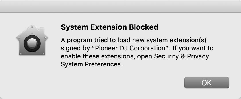 About installing the driver software into macos High Sierra 10.13 For macos High Sierra 10.13, the new security function is added. When installing Pioneer DJ driver software into macos High Sierra 10.