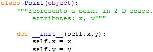 Constructors More Technically Defined within the class s scope Always named init Short for initialization 2 underscores init 2 underscores The first parameter would be self To be