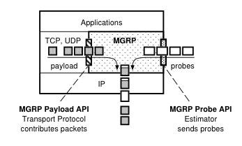 MGRP APIs payload API intended for transport protocols to