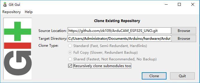 com 3) Start Git GUI and run through the following steps: Select Clone Existing Repository Select source and