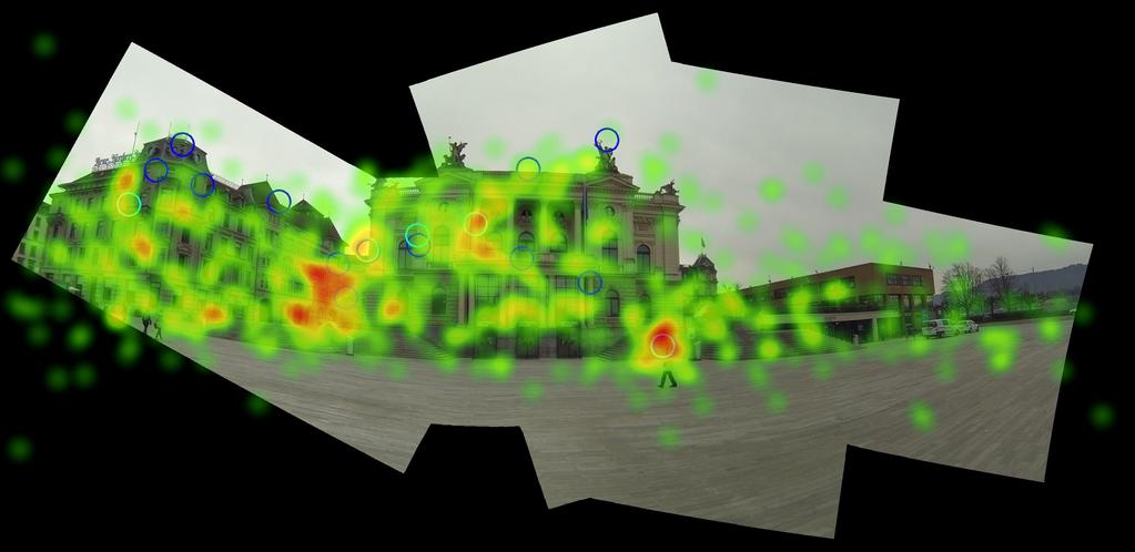 Figure 1: Results on Opera with corresonding heatmaps for gaze data and distortion map calculated by Eq.