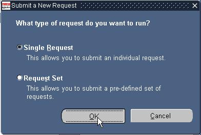 3. The Submit a New Request window will appear. Select Single Request and Click OK. 4.