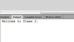 In the code for the Start button, add a line that uses the trace function to print out a message. The message itself is not important, and it will not appear in the test window.