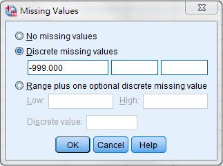 Using SPSS to deal with missing