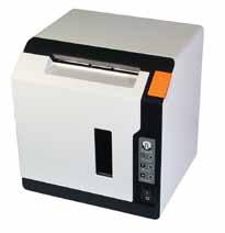 OPOS driver supported Stores/Prints logo Images Barcode and bitmap printing capability Paper-end sensor and paper near-end sensor available Accessories and options with melody box, splash proof