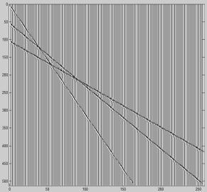 Figure 1 patch transform Figure 2 data matrix (left); singular values plot from original matrix (blue) and patch transformed matrix (red) Matrix frequency-patches transformation Directly solving the