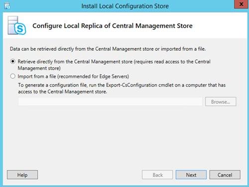 Figure B-5: Skype for Business Deployment Wizard Install or Update 6.