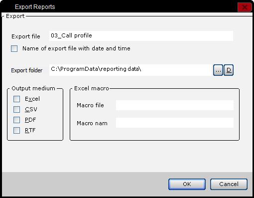 Resolution of time axis groups the reports in to more manageable sized sections. Options available are Months, Weeks, Days, Total period, and User-defined (hour and minute).