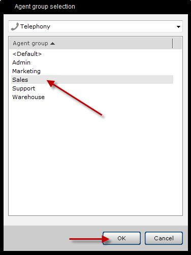 Then select the group to be monitored and click the