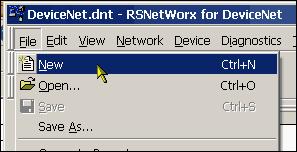 Chapter 3 Create DeviceNet Network Software Files Configure the DeviceNet Subnet 1.