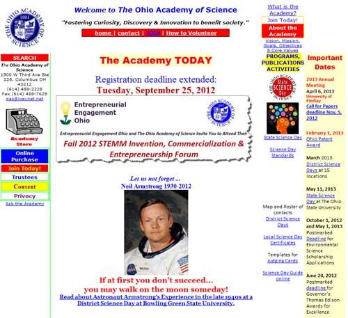 The two tasks included locating a way to join the Oho Academy of Science via an online payment form, and finding the name of the student who received the State Science Day award from Buckeye Valley