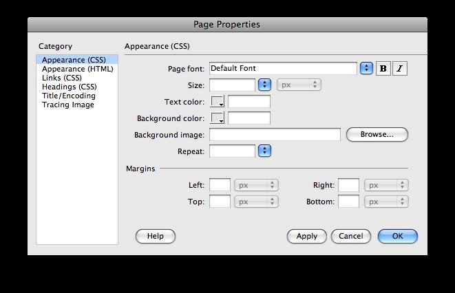 Dreamweaver CS4 15 The bottom half of the Image Properties Inspector allows you to: Add a hotspot over the image (Rectangular, Oval, and Polygon Hotspot Select target if you made your image a link