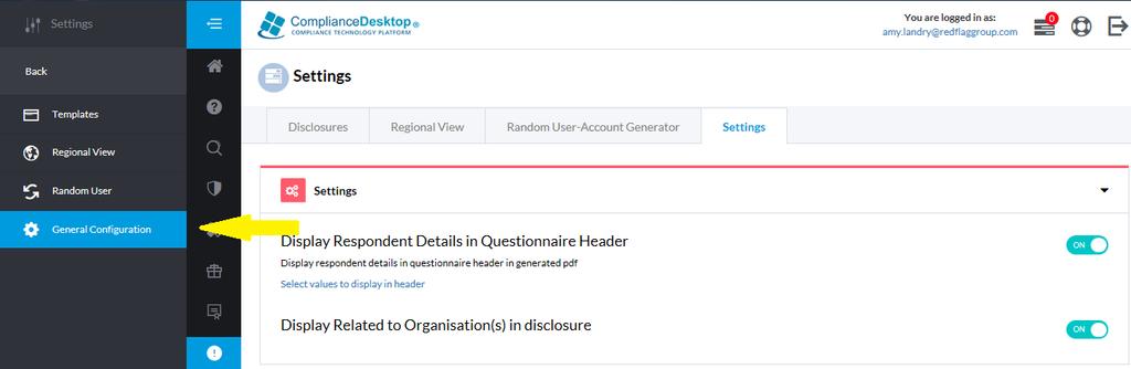 E.g. Change Respondent s Details in the header of a questionnaire, etc.