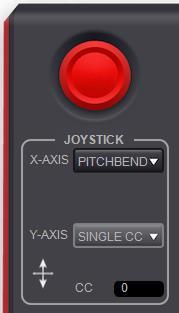 Editing the X-Y Controller (Joystick) You can designate the function for each axis of the X-Y Controller (joystick), allowing you to use it to manipulate up to two different parameters simultaneously.