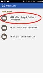 MPR (MONTHLY PROGRESS REPORT) LIST Track the growth and malnutrition status of every child