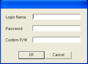 It is different login and password than that of DVR main. New: Create a new user (management) who wants to have the new network system. Edit: Change the existing information of registered user.