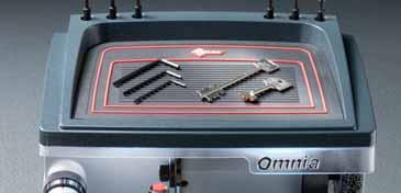cutter made of HSS (High Speed Steel) Excellent view and access to the working area MODELS: Omnia,