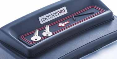 UNOCODE PRO FOR FLAT, VEHICLE AND CRUCIFORM KEYS Top performance, precision and quality Patented dynamometric clamp knob