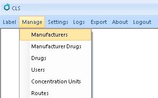 38. HOW TO EDIT MANUFACTURERS In the main menu choose Manage, then