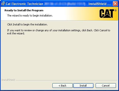 Step 9 Click Next> to continue the setup. The Ready to Install the Program dialog is displayed. Click Install to continue.