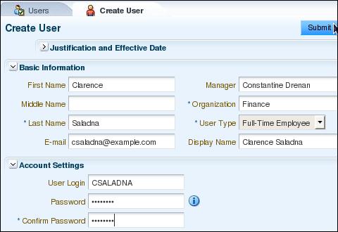 c. Close the User Details: Clarence,Saladna tab page. 9.