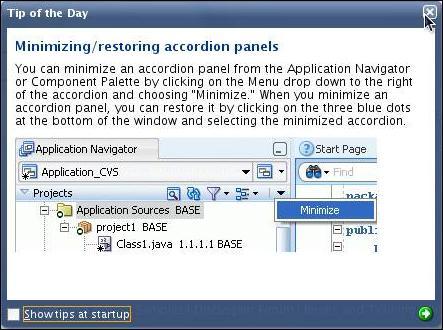 b. In the JDeveloper window, in the Application Navigator panel, click Open