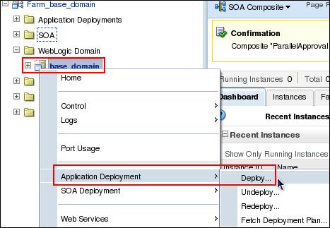 b. On the Oracle Enterprise Manager Fusion Middleware Control > Deploy Java EE Application page, in Select Archive step, select the appropriate option for your