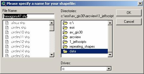 Save Your Data: After you set your shape parameters, specify a name and location for your new shapefile.