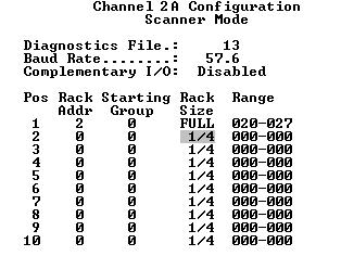 4 8 Configuring the Processor To configure channel 2A as a scanner: While the cursor