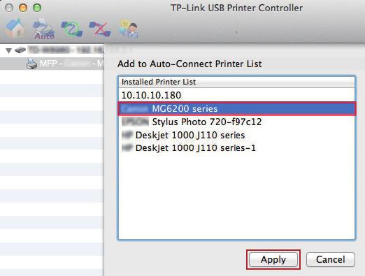 Chapter 7 USB Settings Mac 5 ) You will see the printer marked as
