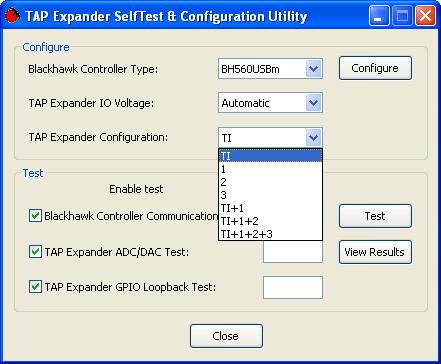 TAP Expander Configuration sets the TAP chaining configuration for the TAP Expander.