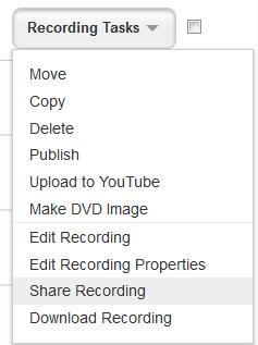 By default, the check box for not allowing anonymous users to view this recording is checked.