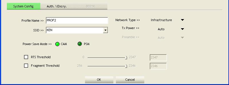 If you selected an access point from the list, and its SSID is not hidden, the SSID will be filled automatically; however, you can modify the