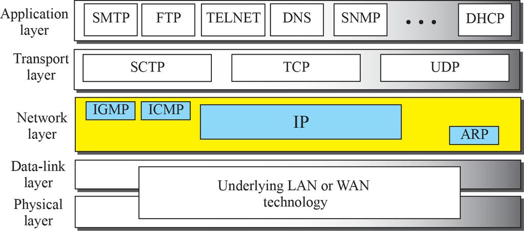 4.2 Network-Layer Protocol Network layer protocol in TCP/IP protocol suite [ Fig 4.