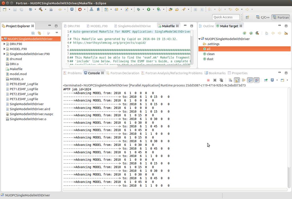6 Show the NUOPC Reference Manual The NUOPC Reference Manual can be shown directly within Eclipse so that you do not need to leave the tool to read API documentation.