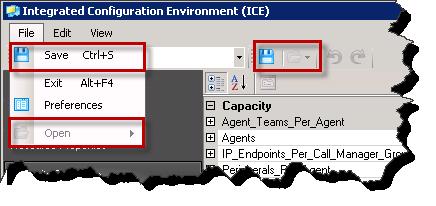 Introduction to ICE 12 Configured actions may be shown in the menu, the tool bar or both.