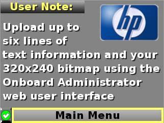View User Note screen The View User Note screen displays six lines of text, each containing a maximum of 16 characters.