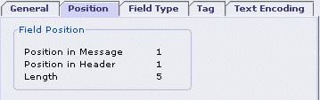If the selected field is a sub-field under a section (Sequence / Choice / All) then an additional information Position in Section would be displayed as shown in the following picture.
