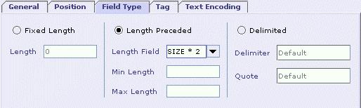 Length Preceded field as a Fixed Length field By specifying the required length for the field in the Length Field combo-box, you can make the Length Preceded field to act as a simple Fixed Length
