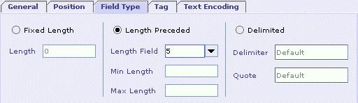 (A better way of doing this is to make it a Fixed Length field) Length Preceded field as a Delimited field (Peek the rest of the message) A Length Preceded field can be made to act as a Delimited