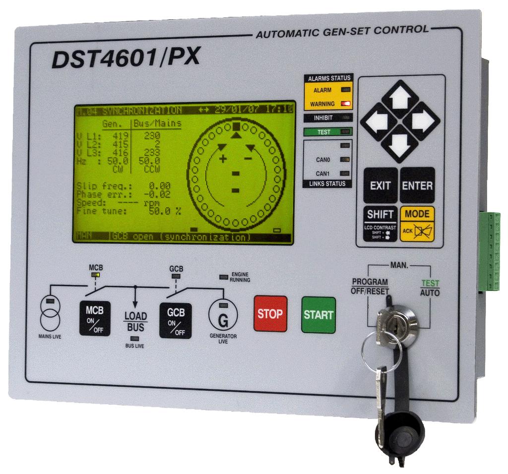 www.sices.eu Page 11 DST4601/PX DST4601PX is an automatic controller aimed in particular for PARALLEL APPLICATIONS and special executions.