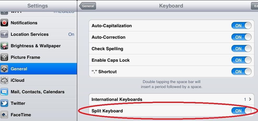 1.) How can I split my keyboard on the Ipad? PAGE 2 A.