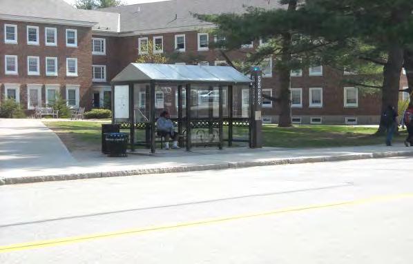 McConnell Hall Accessibility: This bus stop is