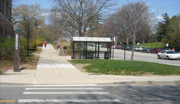 Holloway Commons Main Street side walk Accessibility: