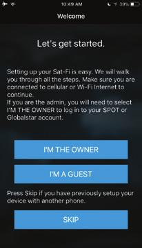 If you do not have an active subscription or encounter issues with your device, please visit Globalstar.com/Sat-FiSupport for assistance. REGISTERING MY ACCOUNT PROFILE. Go to MySatFi.Globalstar.com. In order to access the Sat-Fi, customers will have to first register to create an account.