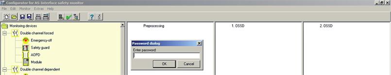 FAQ 4. The "Password dialog" window is displayed. Confirm this by choosing "OK". 5.