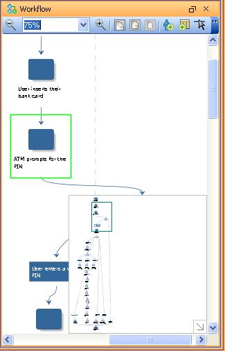 Chapter 2: Simulating & Reviewing a Requirements Package Blueprint Reader Installation & User Guide Displaying a Workflow Thumbnail When you are viewing a large workflow, you may want to see how your