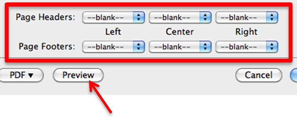 '(Blank)' Click the 'Preview' button to save your